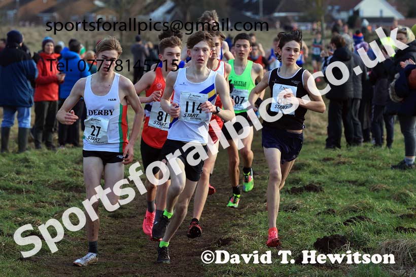 Mens Under-17s 2024 Northern Cross Country Champs., Sedgefield. Photo: David T. Hewitson/Sports for All Pics